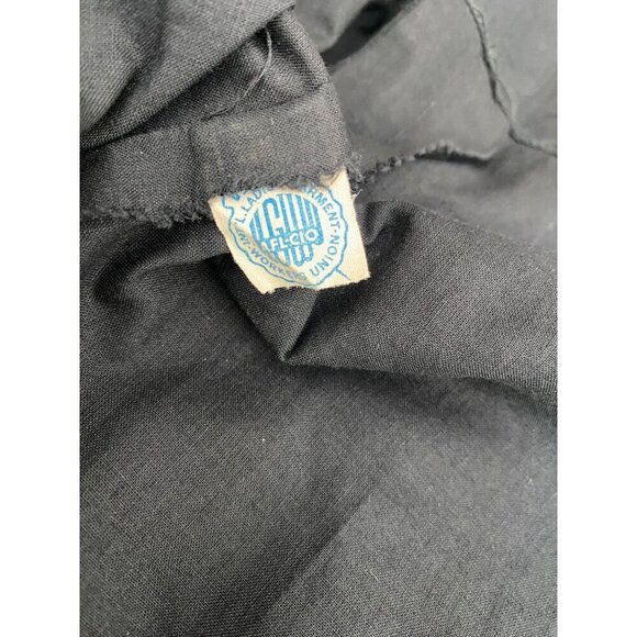 Vintage Suzy Perette 1960's Capped Sleeved Black Pin Tucked Bodice Union Made Dr - Picture 5 of 6